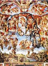 Il Volto di Michelangelo nel Giudizio Universale