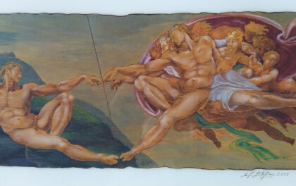 Adamo creatore e vaso Dinos